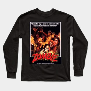 Classic Zombie Movie Poster - Night of the Living Dead Long Sleeve T-Shirt